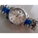 Rolex Datejust 36mm Swiss Automatic Watch-Grey Jubilee Dial Diamond Hour Markers-Stainless Steel Jubilee Bracelet 