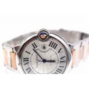 Cartier Ballon Bleu Silver Swiss ETA2836 Automatic Man Watch W69009Z3 Rose Gold