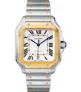 Cartier Santos w2sa0006 Automatic Steel Watch Two Tone 39.8mm