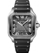 Cartier Santos wssa0037 Automatic Steel Watch Gray Dial 39.8mm