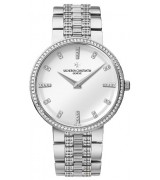 Vacheron Constantin Patrimony Silver Swiss 1400 Mechanical Man Watch 81574/V03G-9427 