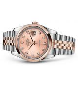 Rolex Datejust 116201-0064 Swiss Automatic Watch Pink Dial Jubilee Bracelet 36MM