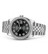 Rolex Datejust 116244-0066 Swiss Automatic Black Dial Jubilee Bracelet 36MM