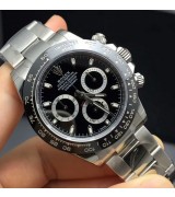 Rolex Daytona Swiss Replica Watch 116500LN-0002 Black Dial 40mm (Super Model)