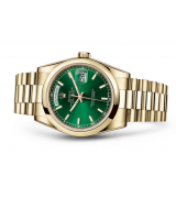 Rolex Day-Date 118208 Swiss Automatic Watch Green Dial 36MM