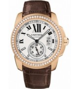 Cartier Calibre de Cartier Silver Swiss 2824 Automatic Man Watch WF100005