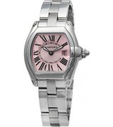 Cartier Roadster Pink Swiss Quartz Ladies Watch W62017V3