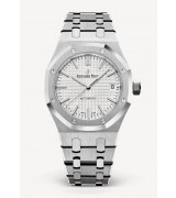 Audemars Piguet Royal Oak Ladies 15450ST Automatic Watch Silver White 37mm