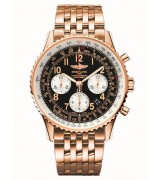 Breitling Navitimer Automatic Chronograph Rose Gold Black Dial