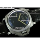 Panerai Luminor PAM127 1950 G Series Handwound Watch-Black Dial-Black Leather Strap