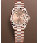 Rolex Lady-Datejust 279175-0025 Automatic Watch Rose Gold Dial 28mm