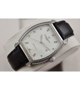 Vacheron Constantin Malte Oblong Shape Diamonds Swiss ETA2824-White