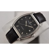 Vacheron Constantin Malte Oblong Shape Diamonds Swiss ETA2824-Black