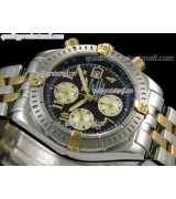 Breitling Choromat Evoluliton V3 Chronograh - Black Dial - Bi Tone - Numerals