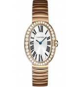 Cartier Baignoire Silver Swiss 2824 Automatic Ladies Watch WB520002