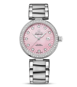 Omega De Ville Ladymatic Automatic Watch Pink Dial 34mm  