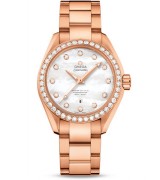 Omega Seamaster Aqua Terra 150m Ladies Watch Full Rose Gold 34mm