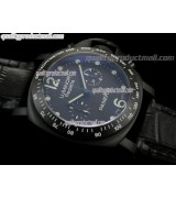 Panerai PAM308 Regetta Yacht Challenge Chronograph - Black Leather Strap