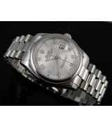 Rolex Datejust E743 Automatic-Silver Dial Number Markers-Stainless Steel Strap