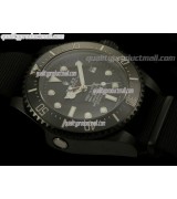 Rolex Sea Dweller Deep Sea Pro Hunter Automatic Watch-Black Dial White Dot Markers-NATO Strap