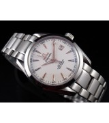 Omega Sea-Master OM6229-1 Automatic-White Dial-Gormment Markers-Brushed Stainless Steel Strap