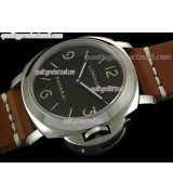 Panerai PAM112 1:1 Mirror Replica Quartz  Watch - Tan Leather Strap