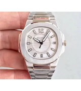 Patek Philippe Nautilus Quartz Watch White Dial 32mm 