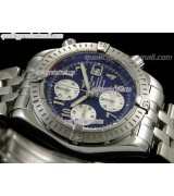 Breitling Choromat Evoluliton V3 Chronograh - Blue Dial - Numerals