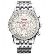 Breitling Montbrillant 01 Automatic Chronograph SS White Dial 40mm