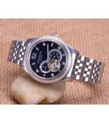 Patek Philippe Complication Skeleton Diamonds Bezel Swiss Automatic Watch 