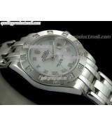 Rolex Masterpiece Ladies Automatic Watch-MOP Dial Silver Roman Markers-Stainless Steel Masterpiece Bracelet