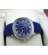 Patek Philippe Aquanaut Swiss Automatic Watch Cuboid Checkered Dial – Royal Blue