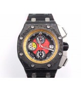 Audemars Piguet Royal Oak Offshore Granoprix Limited Automatic 26290 Chronograph-Red Dial-Leather Strap 