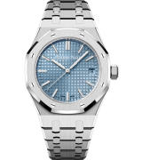 Audemars Piguet Royal Oak 15550ST Automatic Watch Light Blue 37MM