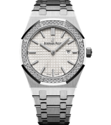 Audemars Piguet Royal Oak 67651ST Quartz Watch White Dial 33mm