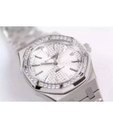 Audemars Piguet Royal Oak 15451ST.ZZ.D011CR.01 Lovers Watch Silver Dial 