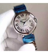 Cartier Ballon Bleu Swiss Automatic-MOP White Dial 36.6MM