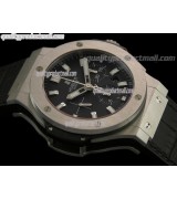 Hublot Big Bang Evolution Ultimate Chronograph Black Calf Leather strap 44mm