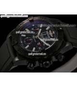 Breitling Avenger Blackbird Big Date Chronograph-Black Dial-Black Ocean Diver Rubber Strap