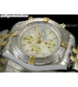 Breitling Choromat Evoluliton V3 Chronograh - White Dial - Bi Tone