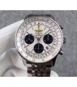 Breitling Navitimer Swiss 7750 Chronograph-White Dial Descendants of the Sun