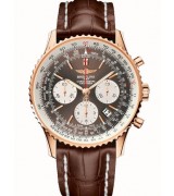 Breitling Navitimer Automatic Chronograph Rose Gold Bronze Dial