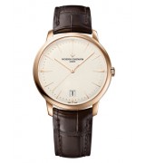 Vacheron Constantin Patrimony Automatic Watch Brown Leather 4100U 36mm