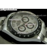 Rolex Daytona Project X Limited Edition Swiss Chronograph-White Dial White Subdials-Stainless Steel Oyster Bracelet