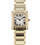 Cartier Tank Francaise Quartz watch Diamonds Bezel Yellow Gold 