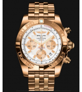 Breitling Chronomat Automatic Chronograph White Dial 44mm