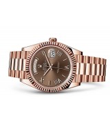 Rolex Day-Date 228235-0002 Swiss 3255 Automatic Watch Chocolate Dial 40MM 