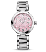 Omega De Ville Ladymatic Automatic Watch Pink Dial 34mm  