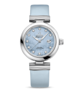 Omega De Ville Ladymatic Automatic Watch Baby-Blue MOP Dial 34mm  