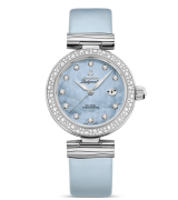 Omega De Ville Ladymatic Automatic Watch Baby Blue MOP Dial 34mm  